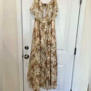 Beautiful detailed off the shoulder dress